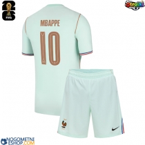 Otroški Nogometni dresi Francija Kylian Mbappe #10 Gostujoči SP 2026 Kratek Rokav (+ Kratke hlače)